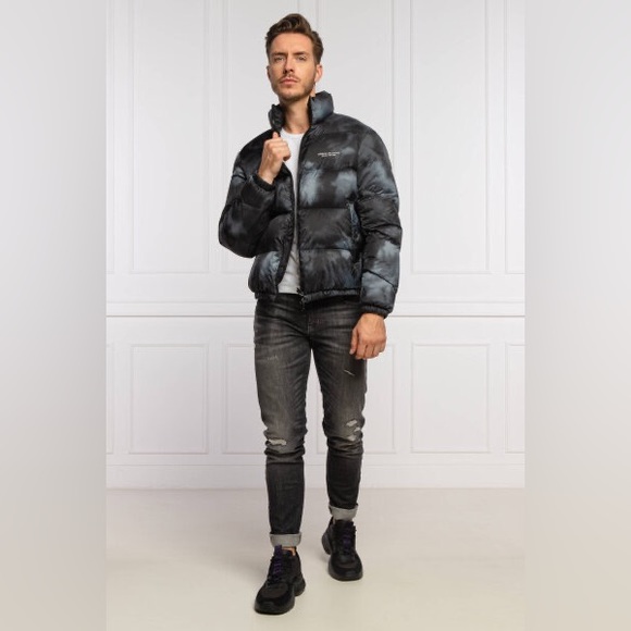 Armani Exchange Puffer Jacket Green Black Reversible 6KZBL3A ZNMKZ 02CA - Picture 15 of 16